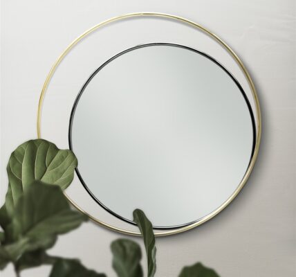 miroirs muraux dans les salons modernes