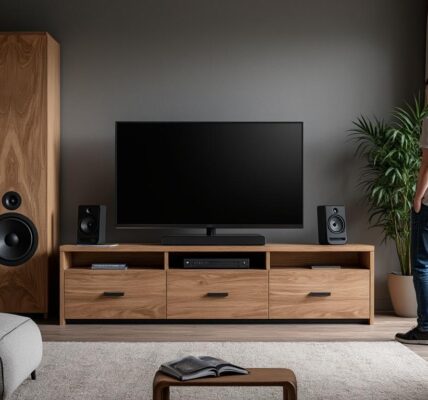 découvrez le meuble tv avec enceinte intégrée chez leclerc, une fusion parfaite entre élégance et qualité sonore. transformez votre espace de vie avec un mobilier design qui offre une expérience sonore immersive, tout en apportant une touche moderne à votre intérieur.