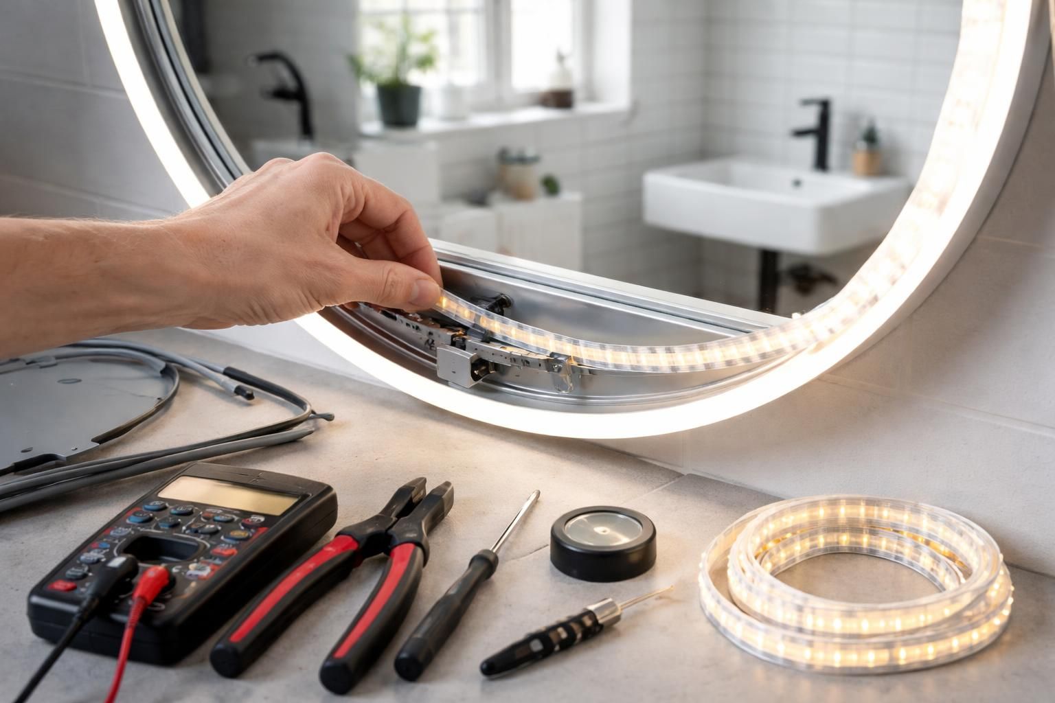 découvrez comment changer facilement une led de miroir de salle de bain avec les outils nécessaires et nos astuces pratiques pour un éclairage optimal.