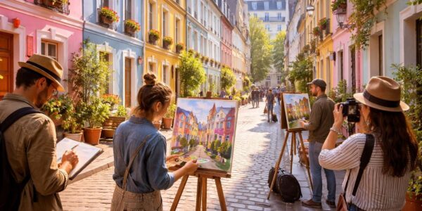 découvrez comment les maisons colorées de la rue crémieux à paris inspirent la créativité et l'imagination des artistes contemporains, mêlant charme historique et modernité artistique.