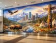 explorez la fresque exceptionnelle de l'aéroport de denver et laissez-vous emporter par un voyage artistique unique alliant histoire et modernité.
