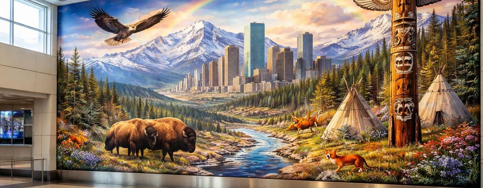 explorez la fresque exceptionnelle de l'aéroport de denver et laissez-vous emporter par un voyage artistique unique alliant histoire et modernité.
