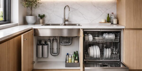 découvrez comment optimiser l'évacuation de votre évier et lave-vaisselle couplé pour gagner de l'espace dans votre cuisine tout en assurant une installation efficace et pratique.