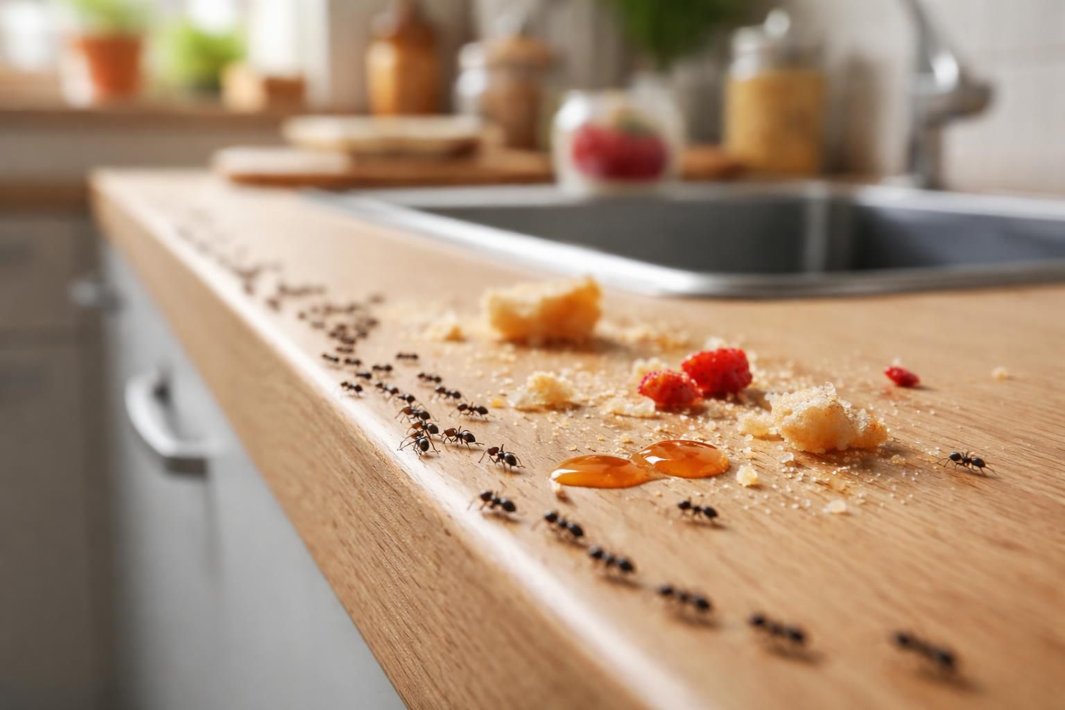 découvrez pourquoi les fourmis minuscules envahissent votre maison, attirées par votre cuisine, et apprenez comment les prévenir efficacement.