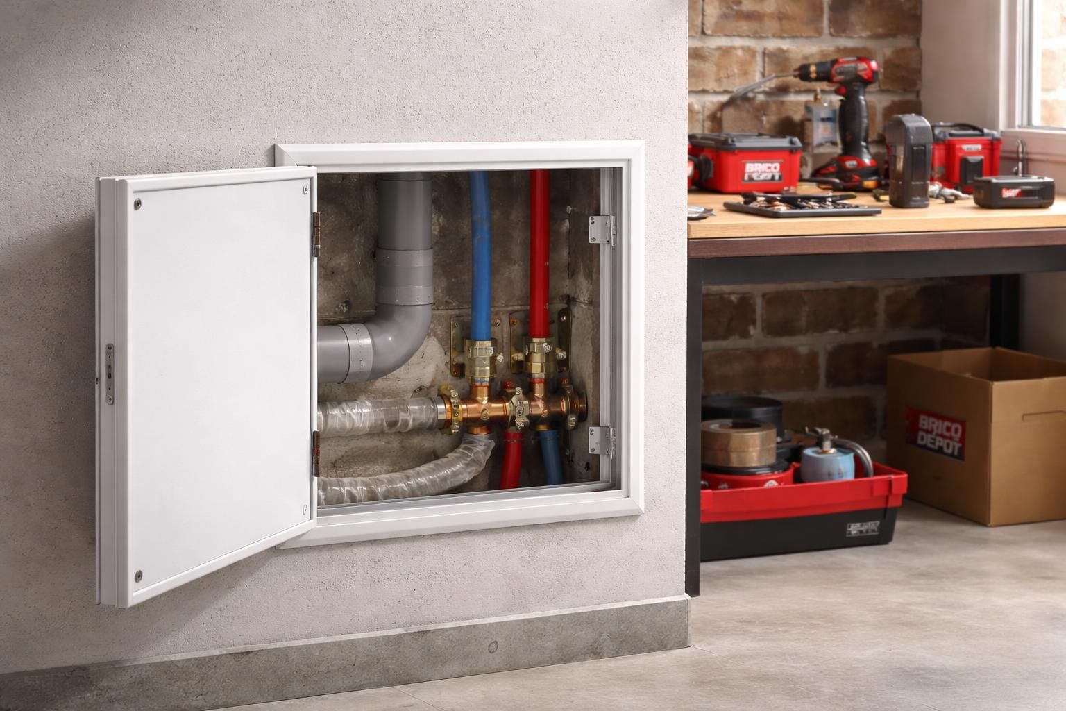 découvrez l'utilité et la pose d'une trappe de visite disponible chez brico dépôt pour faciliter l'accès aux espaces techniques de votre habitation.