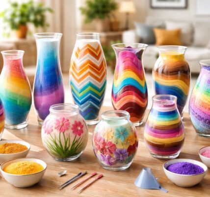 découvrez 10 idées créatives pour décorer un vase avec du sable coloré et apportez une touche artistique et personnalisée à votre intérieur facilement.