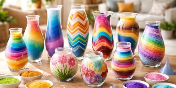 découvrez 10 idées créatives pour décorer un vase avec du sable coloré et apportez une touche artistique et personnalisée à votre intérieur facilement.