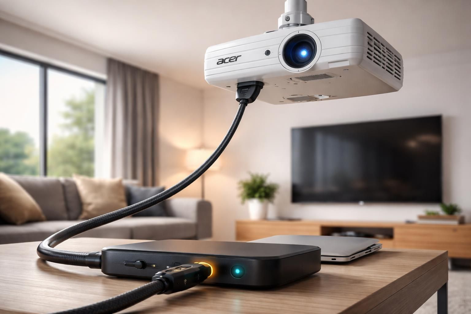 découvrez comment câbler un vidéoprojecteur acer sur une longue distance avec un câble hdmi sans perte de signal pour une qualité d'image optimale.