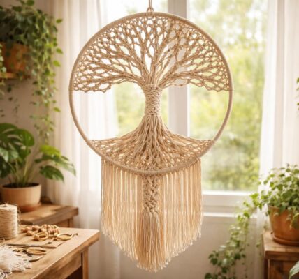 découvrez pourquoi ce tutoriel pour fabriquer un arbre de vie en macramé fait maison est incontournable pour créer une décoration unique et personnalisée chez vous.