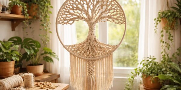 découvrez pourquoi ce tutoriel pour fabriquer un arbre de vie en macramé fait maison est incontournable pour créer une décoration unique et personnalisée chez vous.