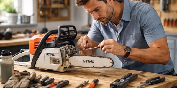 apprenez à régler facilement le carburateur de votre tronçonneuse stihl, notamment les vis h et l, grâce à ce guide complet destiné aux bricoleurs.