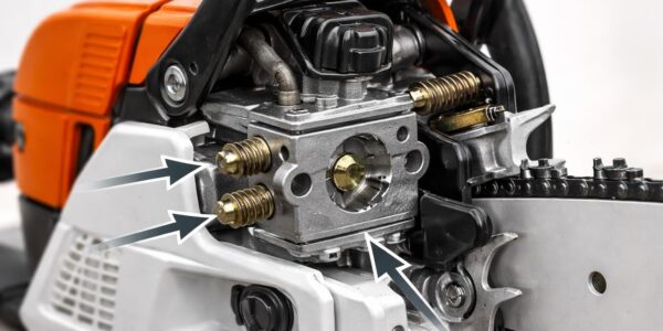 découvrez le schéma de réglage du carburateur pour tronçonneuse, votre guide indispensable pour optimiser la performance et l'efficacité de votre outil de découpe.