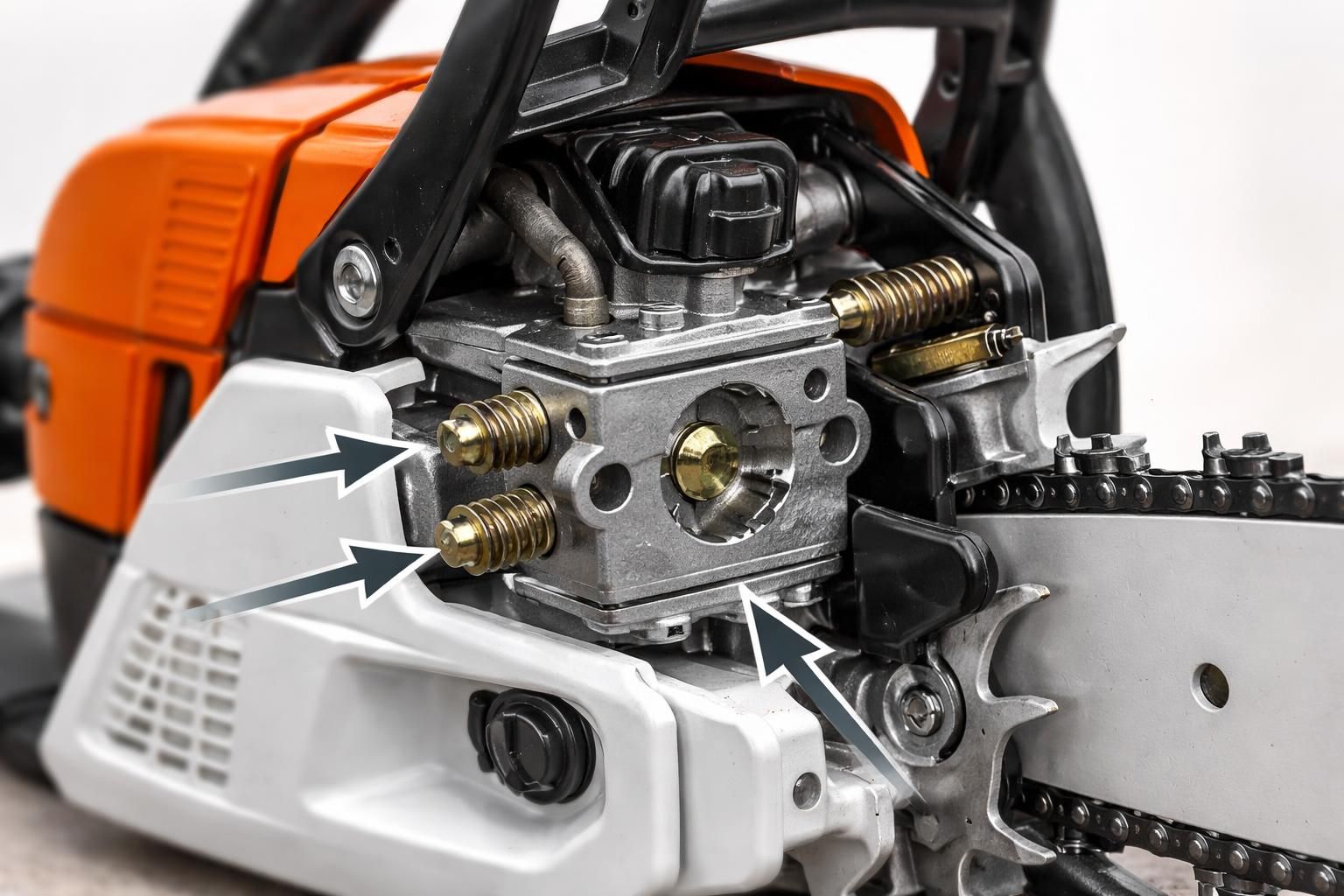 découvrez le schéma de réglage du carburateur pour tronçonneuse, votre guide indispensable pour optimiser la performance et l'efficacité de votre outil de découpe.