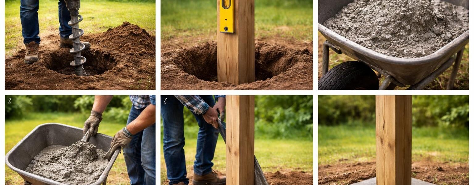 découvrez les étapes essentielles pour sceller des poteaux en bois comme un pro et garantir une installation solide et durable.
