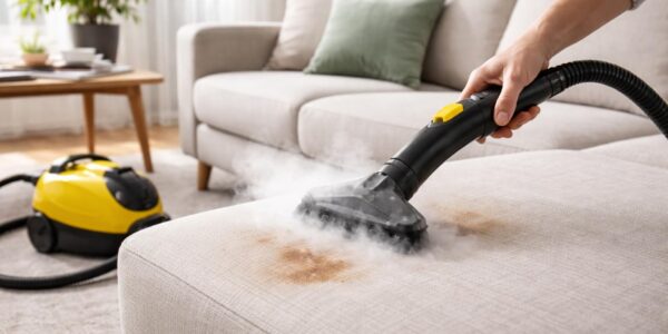 découvrez comment un nettoyeur vapeur pour canapé fonctionne grâce à notre guide complet, pour un nettoyage efficace et naturel de vos meubles.