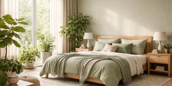 découvrez comment choisir la teinte de vert idéale pour créer une chambre apaisante et relaxante, parfaite pour votre bien-être.