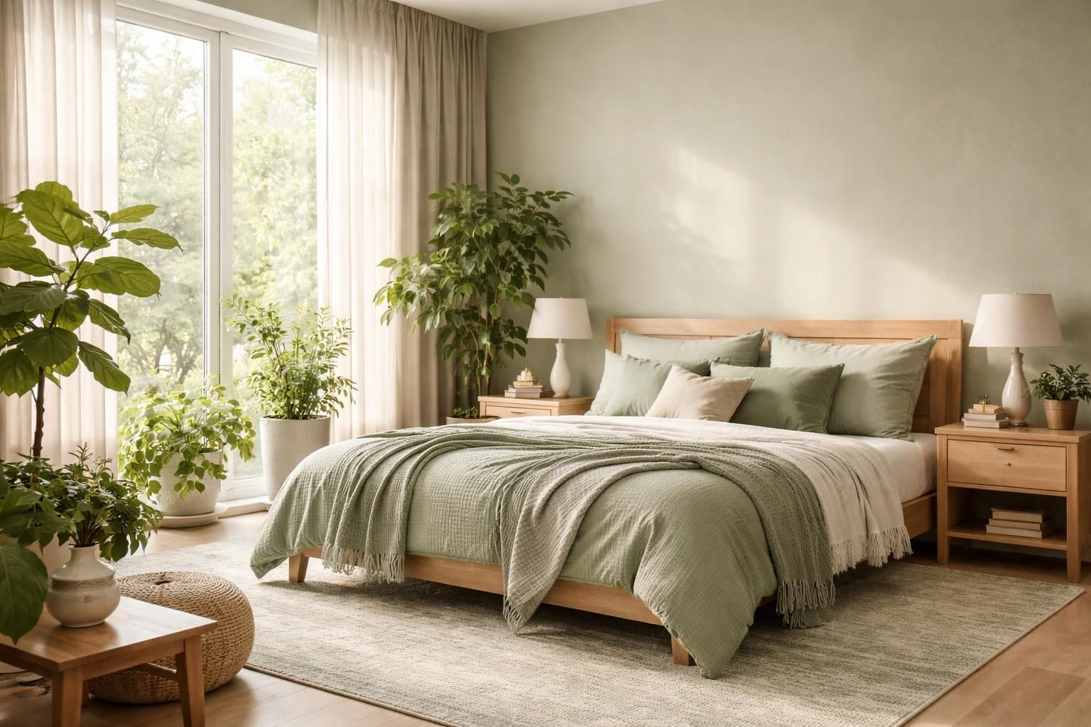 découvrez comment choisir la teinte de vert idéale pour créer une chambre apaisante et relaxante, parfaite pour votre bien-être.