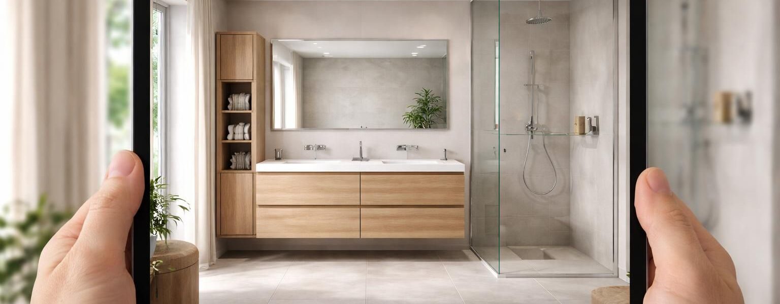 découvrez comment visualiser facilement vos meubles de salle de bain et optimiser la circulation grâce à notre application ipad intuitive.