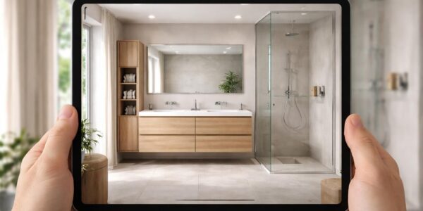 découvrez comment visualiser facilement vos meubles de salle de bain et optimiser la circulation grâce à notre application ipad intuitive.