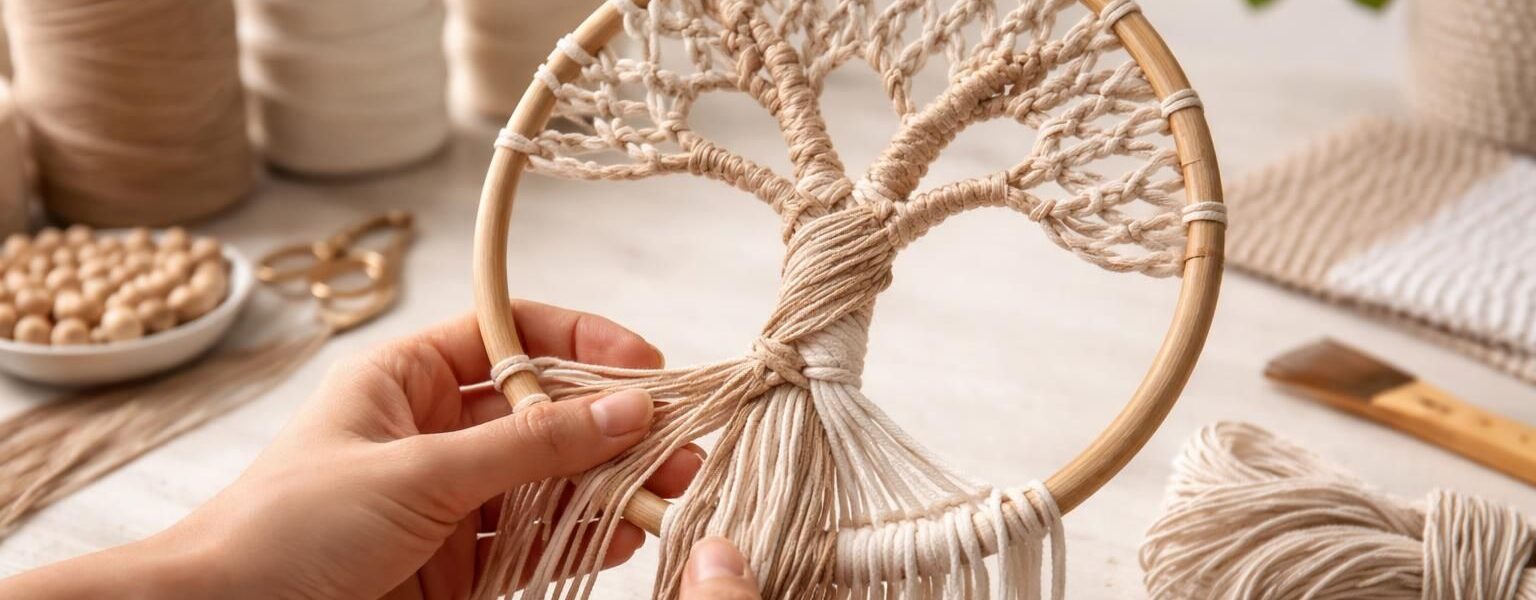 découvrez comment fabriquer un arbre de vie en macramé grâce à ce tuto diy inspirant, parfait pour décorer votre intérieur avec une touche personnelle et artistique.