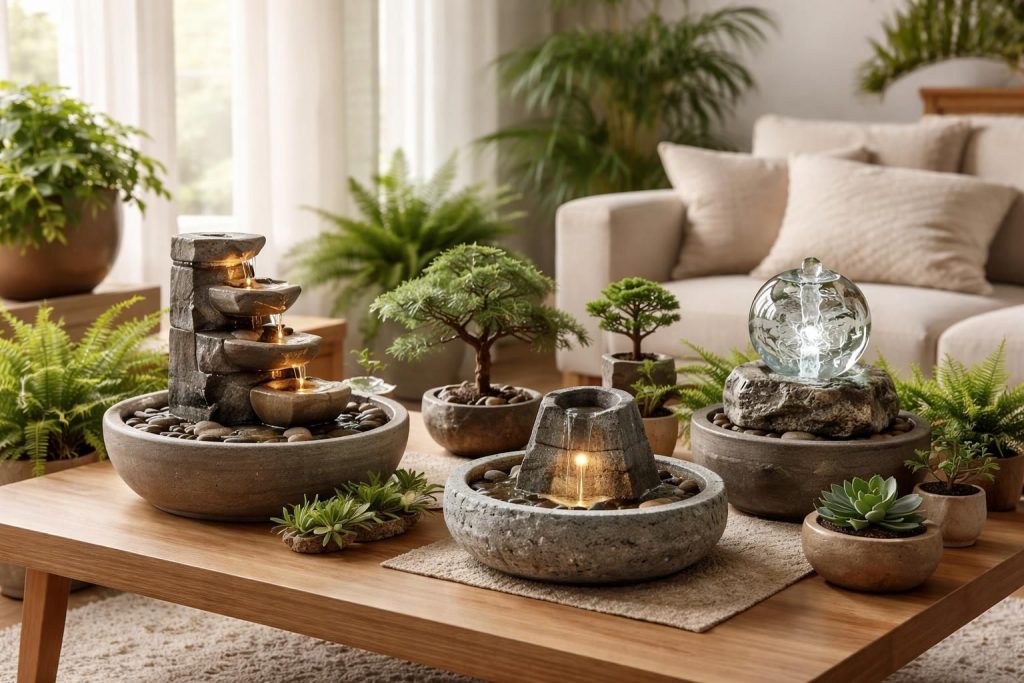 découvrez comment les petites fontaines d'intérieur apportent une touche de sérénité et d'harmonie à votre maison, créant un véritable oasis de calme et de bien-être.