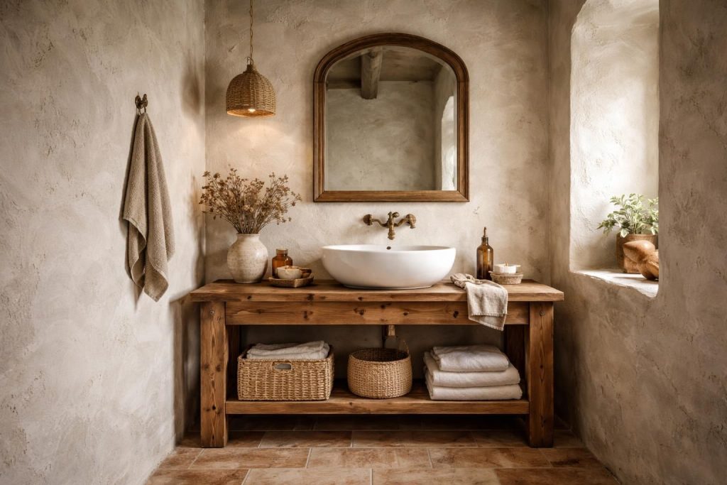 découvrez pourquoi l'enduit à la chaux est idéal pour votre salle de bain, apportant un style authentique, naturel et une excellente résistance à l'humidité.